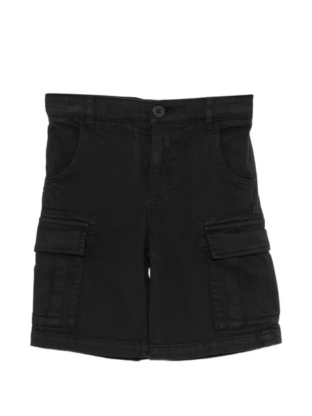  Stella Mccartney Kids Logo-patch Cargo Shorts - Black 