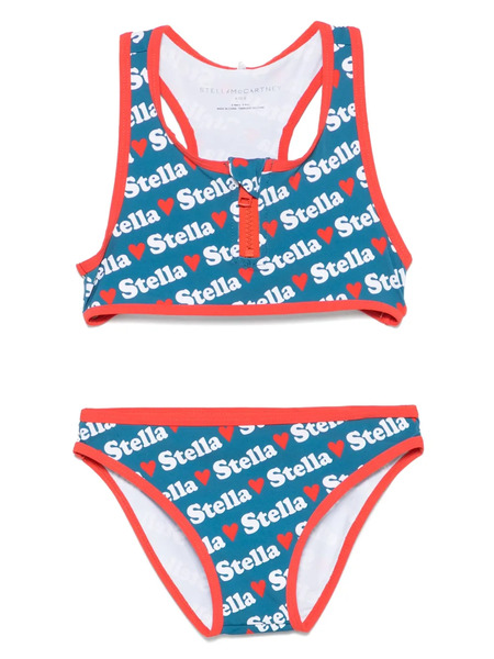  Stella Mccartney Kids Logo-print Bikini - Blue 