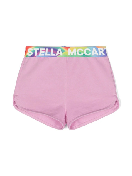  Stella Mccartney Kids Logo-print Shorts - Pink 