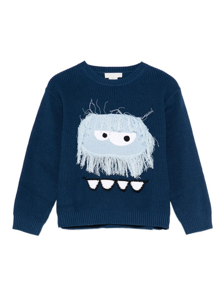  Stella Mccartney Kids Monster-motif Sweater - Blue 