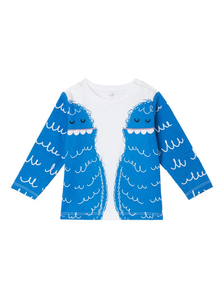  Stella Mccartney Kids Monsters-print T-shirt - Blue 