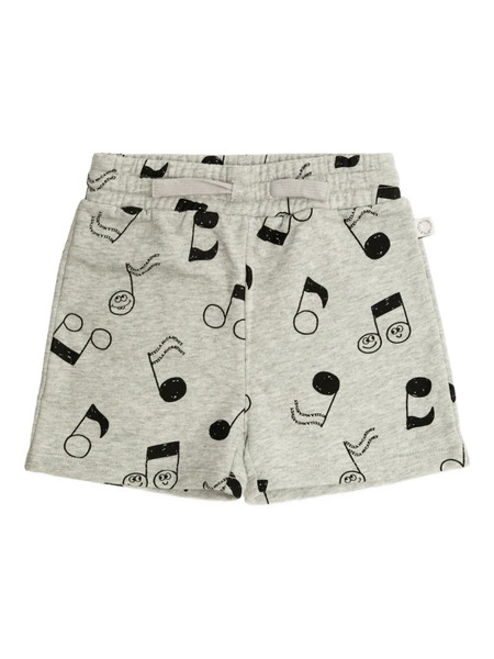  Stella Mccartney Kids Musical Note Print Shorts - Grey 