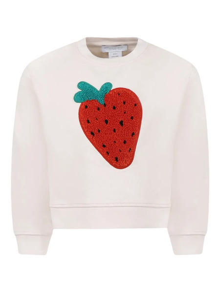  Stella Mccartney Kids Organic Cotton Sweatshirt - Neutrals 