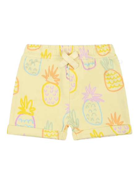  Stella Mccartney Kids Pinapple-motif Shorts - Yellow 