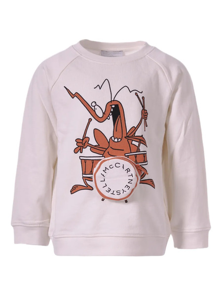  Stella Mccartney Kids Printed Cotton Jersey Sweatshirt - Neutrals 