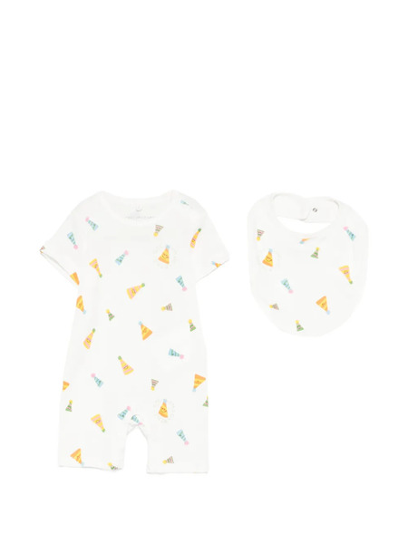  Stella Mccartney Kids Printed Rompers Set - White 