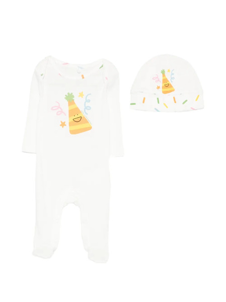  Stella Mccartney Kids Printed Rompers Set - White 