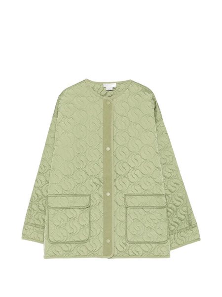  Stella Mccartney Kids Quilted Coat - Green 