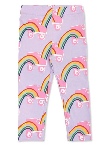  Stella Mccartney Kids Rainbow-print Trousers - Purple 