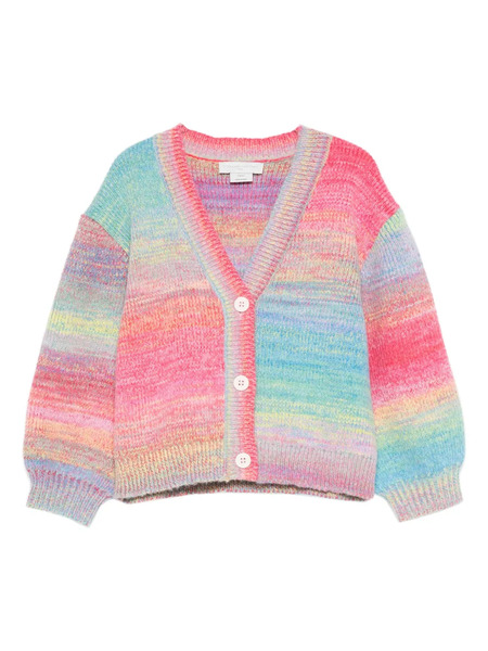  Stella Mccartney Kids Rainbow Stripe Cardigan - Pink 