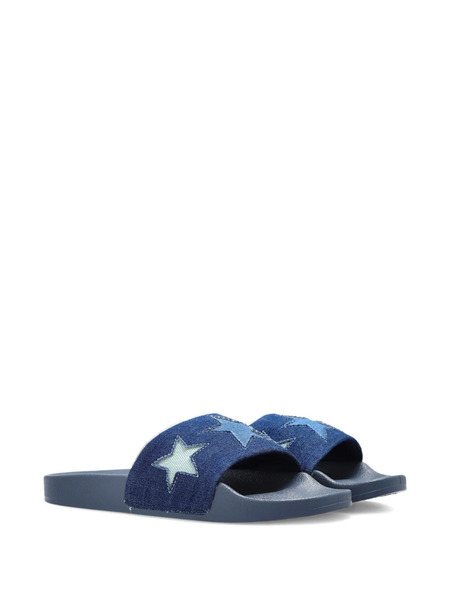  Stella Mccartney Kids Star-appliqué Slides - Blue 