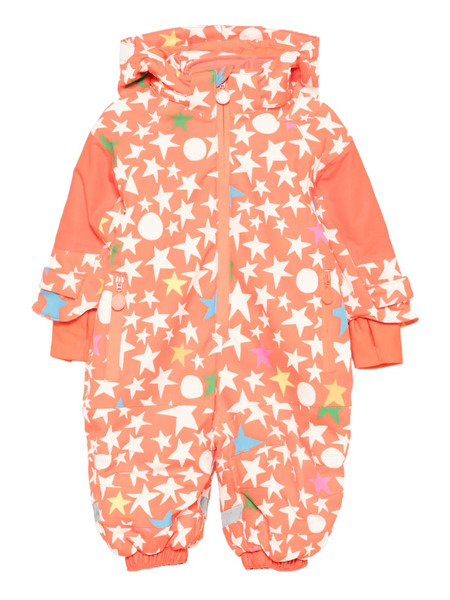  Stella Mccartney Kids Star-pattern Snowsuit - Orange 