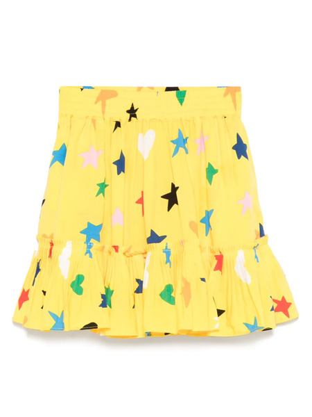 Stella Mccartney Kids Star-print Skirt - Yellow 
