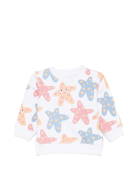  Stella Mccartney Kids Starfish-print Sweatshirt - White 