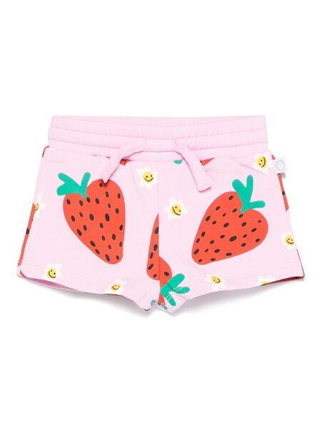  Stella Mccartney Kids Strawberry-print Shorts - Pink 