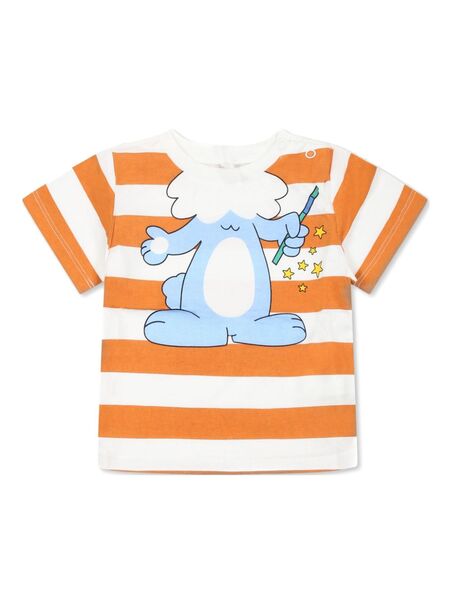  Stella Mccartney Kids Stripe-pattern T-shirt - Orange 