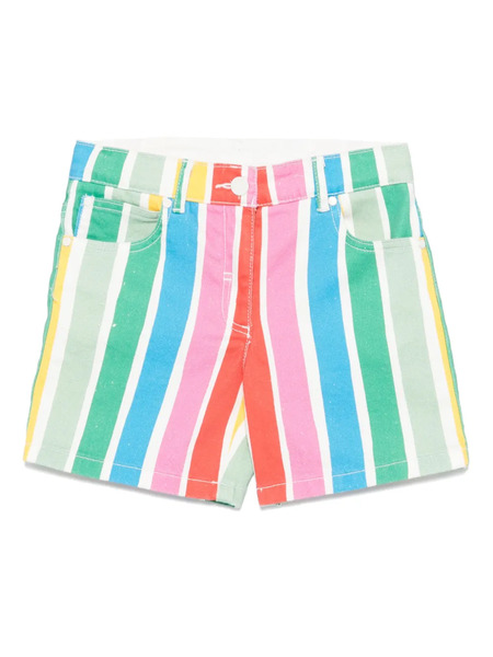  Stella Mccartney Kids Striped Shorts - Green 