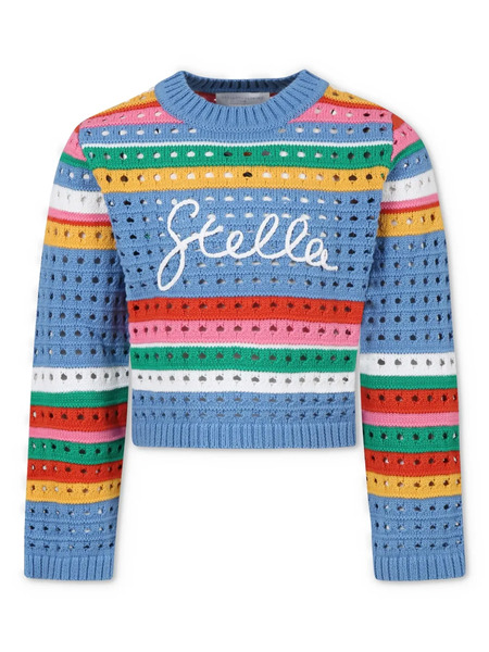  Stella Mccartney Kids Striped Sweater - Blue 
