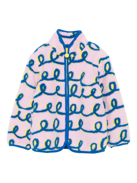  Stella Mccartney Kids Swirl-pattern Fleece Jacket - Pink 
