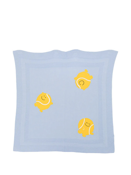  Stella Mccartney Kids Tennis-embroidered Blanket - Blue 