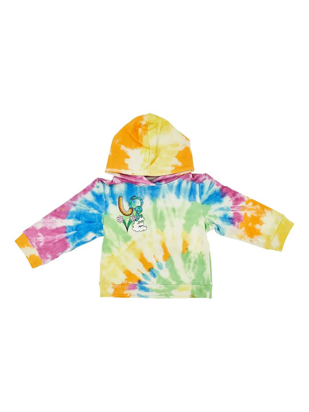  Stella Mccartney Kids Tie-dye Embroidered Hoodie - Yellow 