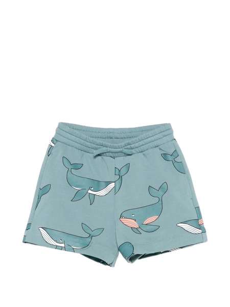  Stella Mccartney Kids Whale-print Shorts - Blue 