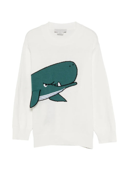  Stella Mccartney Kids Whale-print Sweater - White 