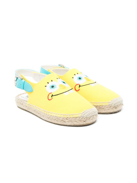  Stella Mccartney Kids X Spongebob Slingback Espadrilles - Yellow 