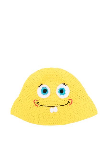  Stella Mccartney Kids X Spongebob Squarepants Crochet Bucket Hat - Yellow 