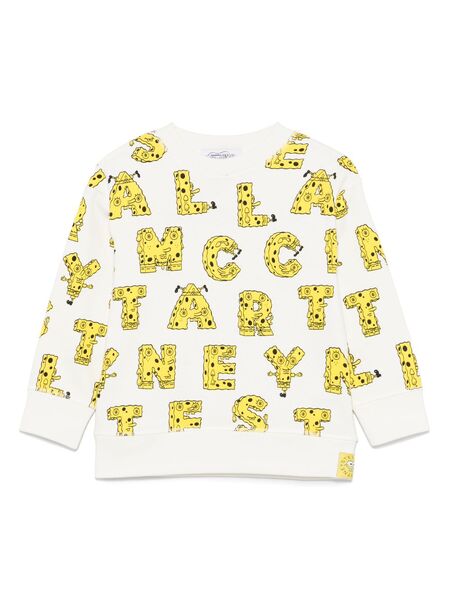  Stella Mccartney Kids X Spongebob Squarepants Printed Sweatshirt - White 