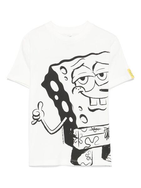  Stella Mccartney Kids X Spongebob Squarepants Printed T-shirt - White 