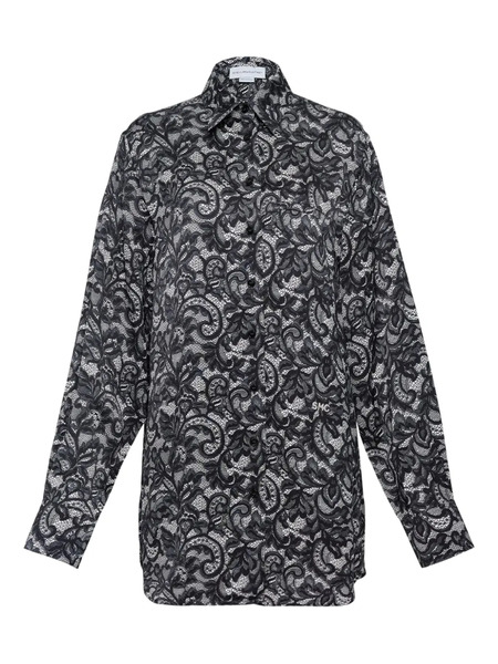  Stella Mccartney Lace-print Shirt - Black 