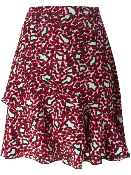  Stella Mccartney Leopard-print Mini Skirt - Red 