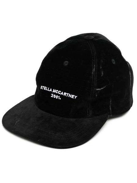  Stella Mccartney 2001 Logo-embroidered Denim Baseball Cap - Black 