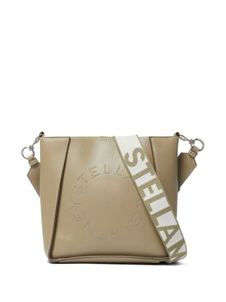  Stella Mccartney Logo Square Mini Crossbody Bag - Neutrals 