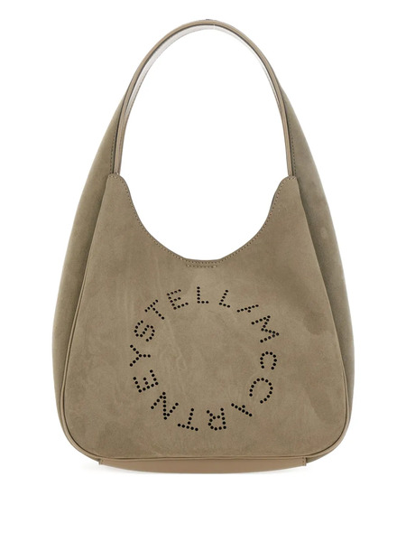  Stella Mccartney Logo Suede Tote Bag - Neutrals 