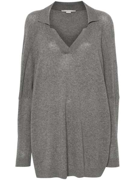  Stella Mccartney Mélange Polo Sweater - Grey 