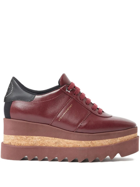  Stella Mccartney 80mm Platform Lace-up Sneakers - Brown 