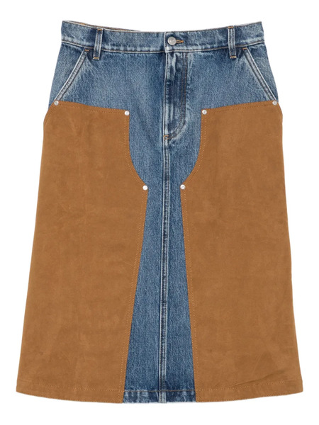  Stella Mccartney Panelled Midi Skirt - Blue 