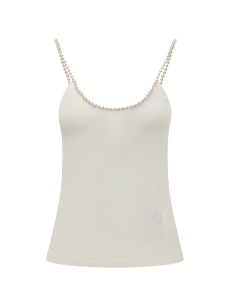  Stella Mccartney Pearl Embroidery Top - Neutrals 