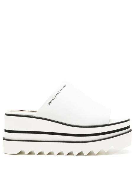  Stella Mccartney Platform-sole Slip-on Sandals - White 