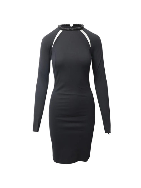  Stella Mccartney Pre-owned Embellished Collar Midi Dress - Black 
