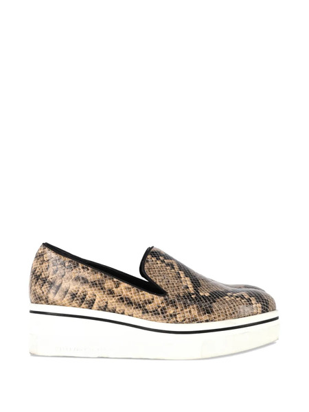  Stella Mccartney Pre-owned Snakeskin-embossed Sneakers - Brown 