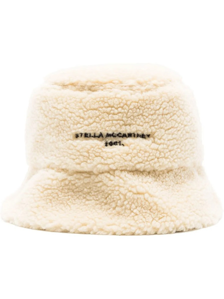  Stella Mccartney Reversible Faux-shearling Bucket Hat - Neutrals 