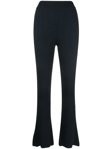  Stella Mccartney Ribbed Flared Trousers - Blue 