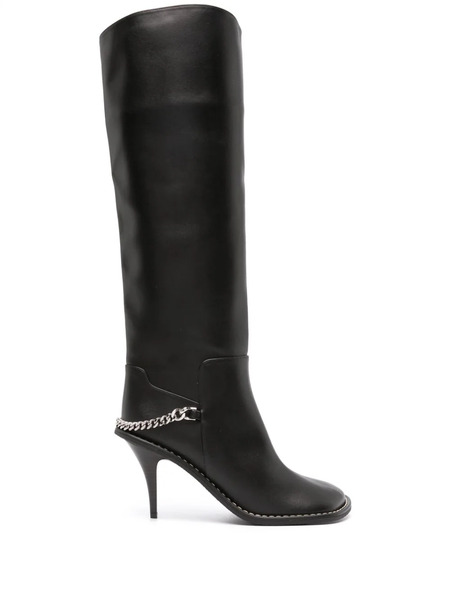  Stella Mccartney Ryder 110mm Faux-leather Knee-high Boots - Black 