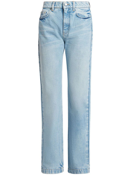 Stella Mccartney S Wave-patch Straight-leg Jeans - Blue 