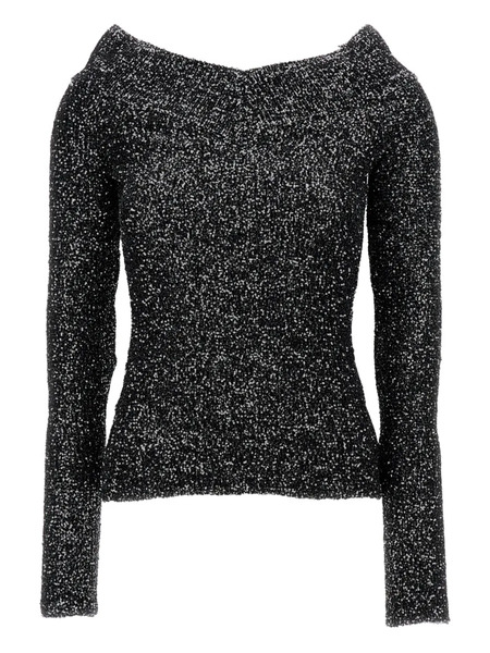  Stella Mccartney Sequin Long-sleeves Sweater - Black 