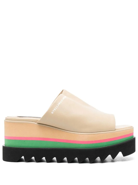  Stella Mccartney Slip-on Platform Sandals - Neutrals 
