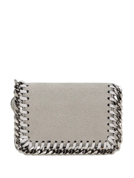  Stella Mccartney Small Falabella Flap Chain Wallet - Grey 